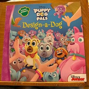 Disney Junior Puppy Dog Pals Design-a-Dog Children’s Book Includes stickers!